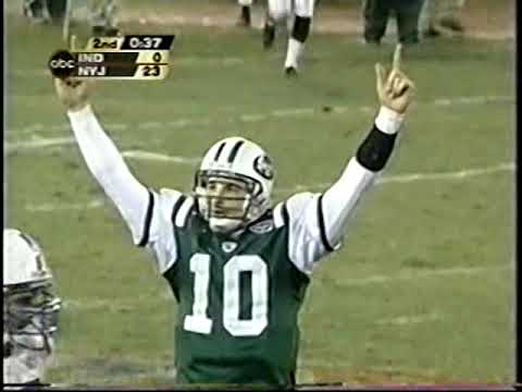 1/4/03   Indianapolis Colts  at  New York Jets   AFC Wild Card Playoff