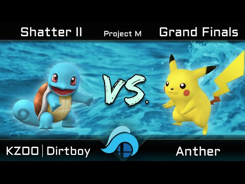 Shatter II Project M 3.6 Grand Finals - KZOO | Dirtboy (Squirtle) vs. Anther (Pikachu)