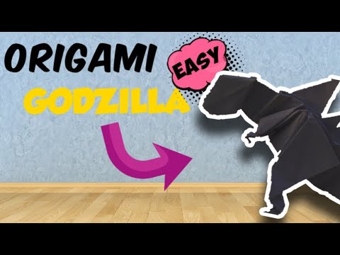 HOW TO MAKE ORIGAMI PAPER GODZILLA | step by step tutorial ...