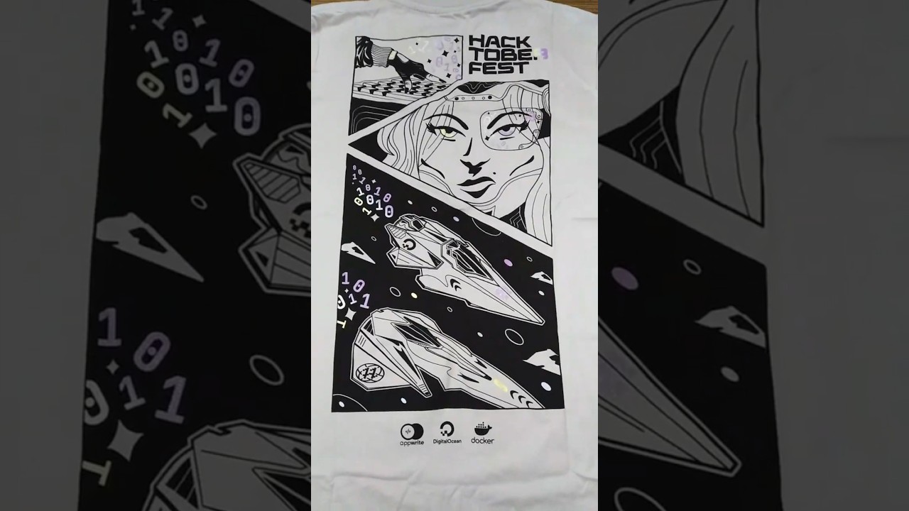 Hacktoberfest 2022 White Tshirt Unboxing @InnovativeDeveloper