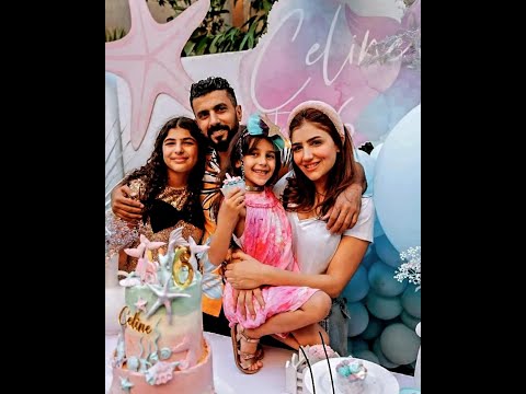 مي عمر ومحمد سامي يحتفلان بعيد ميلاد ابنتهما سيلين بطريقة مبهجة
