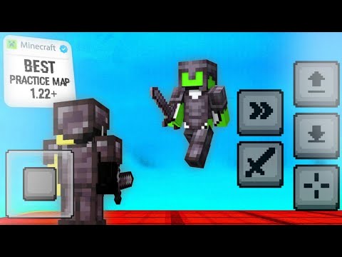 Minecraft PVP Practice Maps 1.21 ! PvP Bot In Pe Amixi map