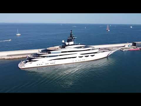 115M (377ft) "AHPO" LURSSEN YACHT - IN PORT OF ANTIBES