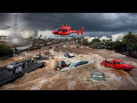 😱 Flood in Montignac Lascaux, France Dordogne under water! Exclusive footage and rescue