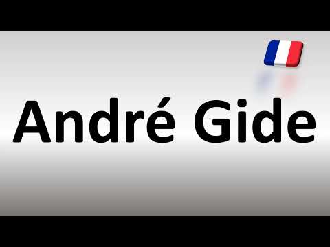 How to Pronounce André Gide