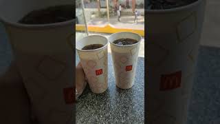 Two Large Coke ❤️ at just ₹145/- Mc Donald's App #shorts #prayagraj #mcdonalds #coke #offers