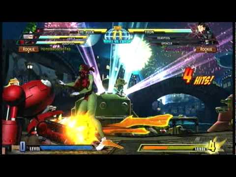 Marvel Vs Capcom 3 Xbox Live Player Match vs HomeMadeIcedTea