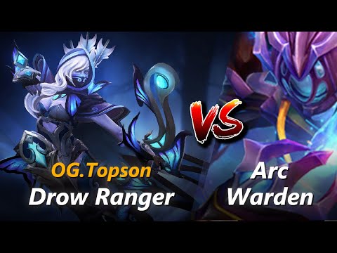 How to Drow Ranger mid vs Arc Warden (feat. Topson) | First 10 minutes