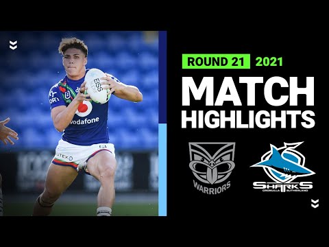 NRL Highlights | Warriors v Sharks Match Highlights | Round 21, 2021 | Telstra Premiership | NRL