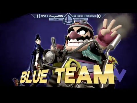 Sm4sh@Mines 19 - CPU + GragasION Vs. HLG-SSB100 + THC-SAMFISH - Doubles Winners Finals