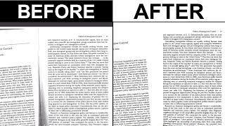 How to turn a PDF image scan into a PDF text document
