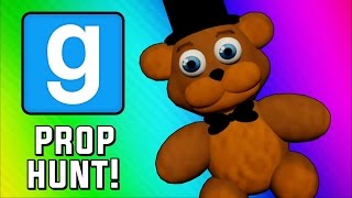 Gmod Prop Hunt Funny Moments - Five Nights at Freddy's Hax & Guarding the Queen (Garry's Mod)