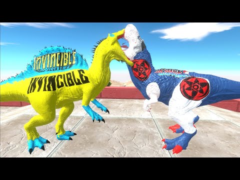 INVINCIBLE SPINOSAURUS ISLAND DEATHRUN - Animal Revolt Battle Simulator