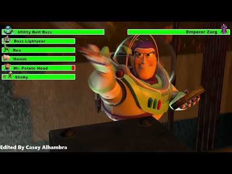 Utility Belt Buzz & the Gang vs. Emperor Zurg with healthbars