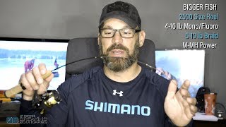 Shimano sienna ice spinning combo