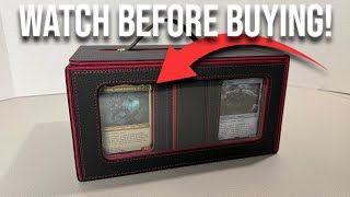 Commander Deck Box for MTG, Holds 400+ Double-Sleeved Cards, Card Storage Case with Display Windows,