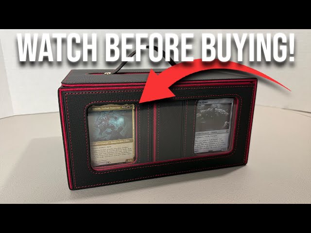 Vídeo relacionado con TOSAVGA Deck Box para Mtg, Caja de Cartascon Exhibición de Commander, Caja de Almacenamiento para 100 Cartas de Manga, Caja Cuero con 2 Separadores de Cartas, Magnética para Tgc/Tarjetas