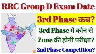 RRC Group D 3rd Phase Exam Schedule || 3rd Phase मे कौन से Zone की परीक्षा हो सकती है?