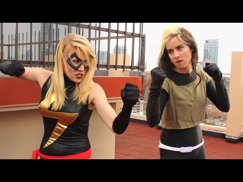 Ms. Marvel VS Rogue - Real-Life Superhero Battle