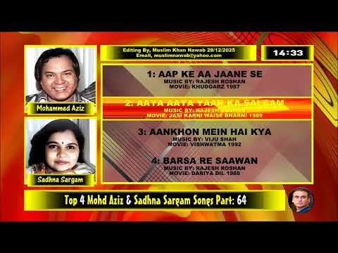 Mohd Aziz & Sadhna Sargam Top 4 Duets Songs Part, 64