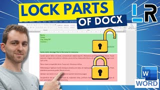 MS Word: 🔒Lock parts of a document to prevent editing ✅ 1 MINUTE