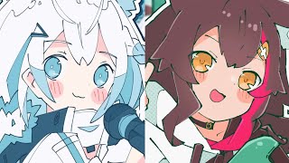［白上フブキ / 大神ミオ］KONKON Beats ［MAD］