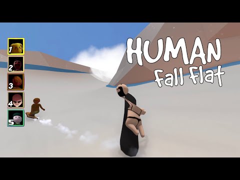 CARRERAS EN SNOWBOARD - HUMAN FALL FLAT - GOTH KIDS