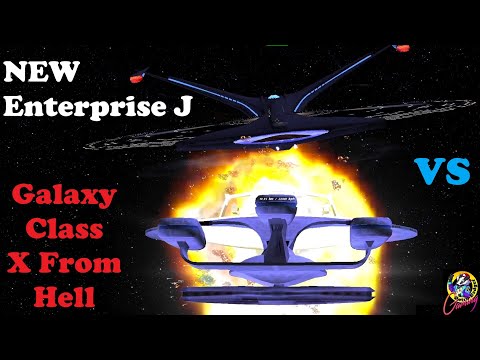 CRAZIEST Battle Yet - Enterprise J VS Galaxy X Class From Hell - Star Trek Ship Battles