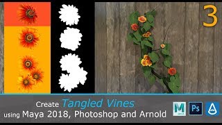 Create Tangled Vines in Maya/Photoshop/Arnold (3/3)