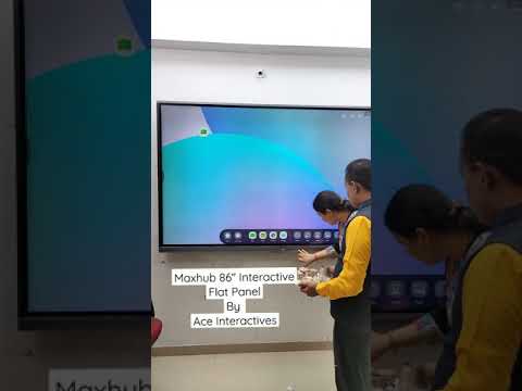 MAXHUB 86" INTERACTIVE FLAT PANEL DIGITAL BOARD INSTALLED AT THE CLIENT PLACE BY ACE INTERACTIVES