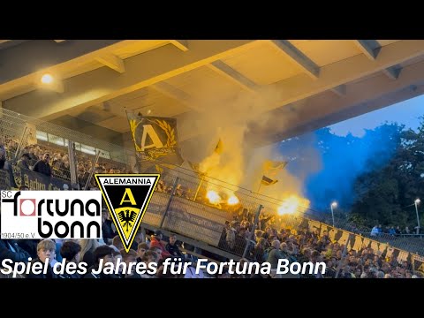 SC Fortuna Bonn - TSV Alemannia Aachen | viel Pyro, super Stimmung & Kantersieg bei Spiel des Jahres
