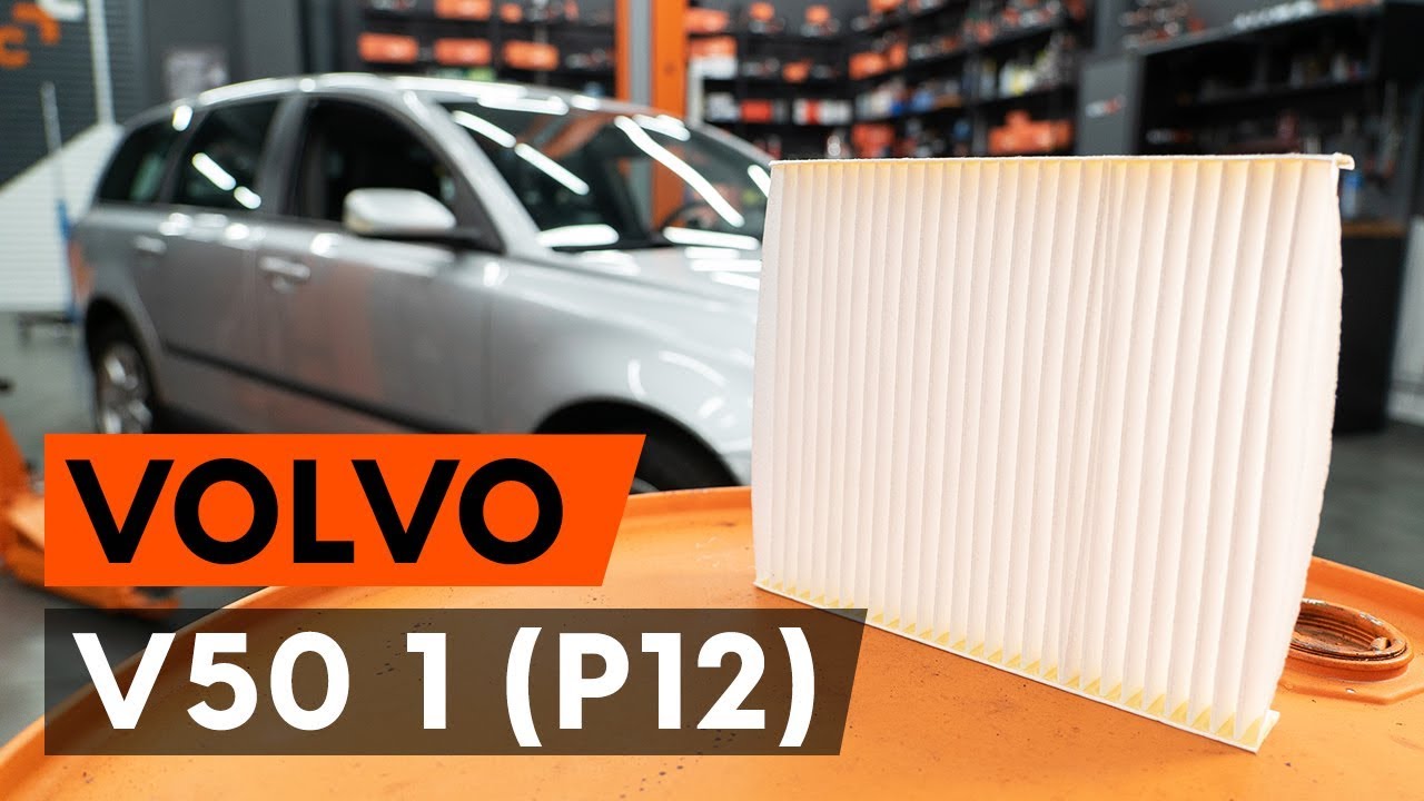 Kaip pakeisti Volvo V50 MW salono filtro - keitimo instrukcija