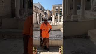 Roman Ruins by Moonlight in Bari Puglia 🌙
