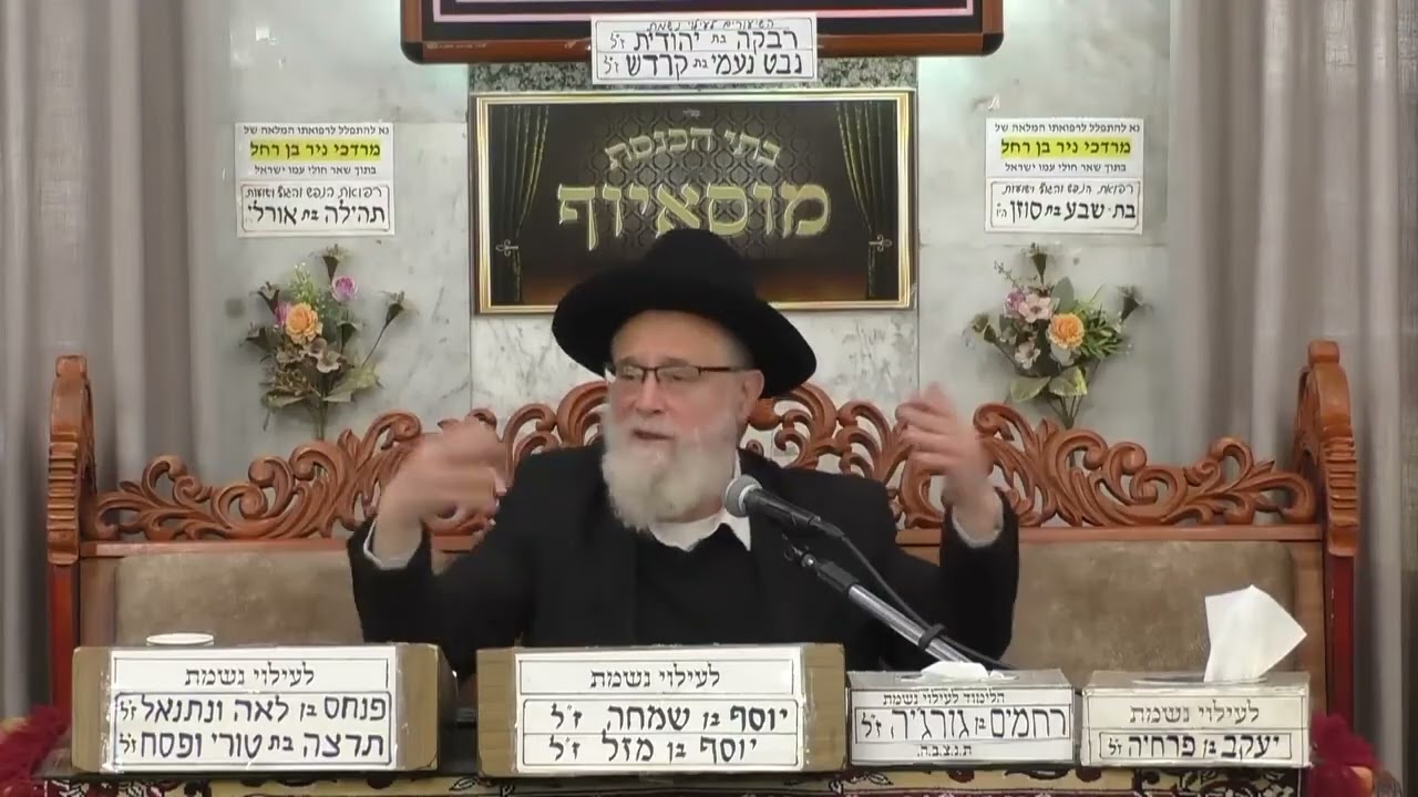 הרב יוסף דואק •  פרשת צו תשפ'ו