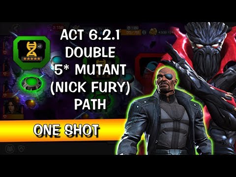 ACT 6.2.1 NICK FURY YOLU- 5000 PARÇA ALFA 2 + ONE SHOT - MCOC