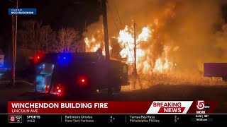 Firefighters battling massive blaze at Winchendon