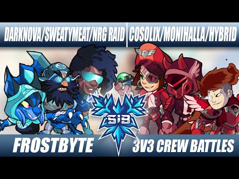 FROSTBYTE 3v3 Crews | Losers QF | Cosolix, MoniHalla, DarkNova Vs. Hybrid, NRG-Raid, SweatyMeat