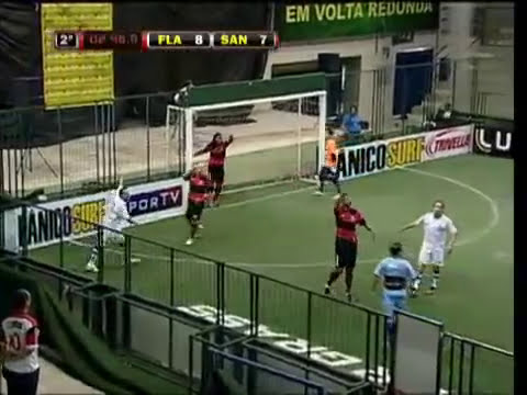 Djalminha perde a cabeça no showbol - Flamengo x Santos