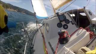 preview picture of video 'Solo Sail - Collingwood Channel - August 7, 2013'