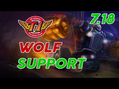 SKT T1 WoIf Blitzcrank Support Patch 7.18 Pro Replay