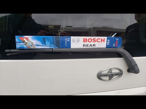 Part of a video titled How To Easily Install A Rear Windshield Wiper Blade - YouTube