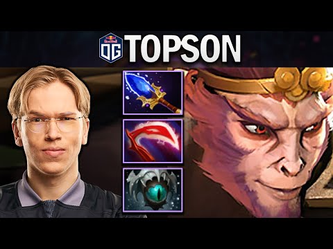 OG.TOPSON MONKEY KING WITH AGHANIMS-SKADI - DOTA 2 7.27 GAMEPLAY