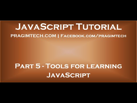 Tools for learning JavaScript
