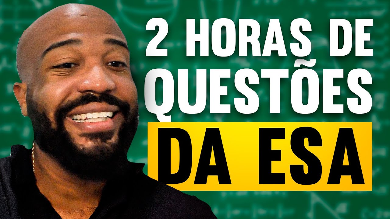 2 HORAS AMASSANDO questões de Matemática da ESA