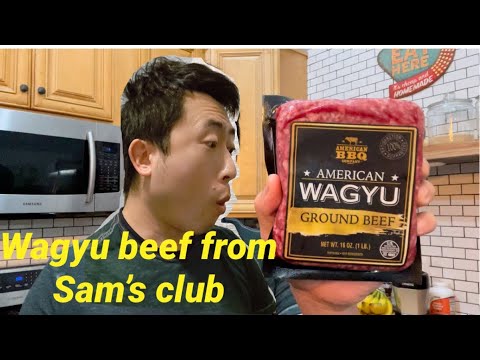 Cooking a Wagyu burger from Sam's club. Was it better...