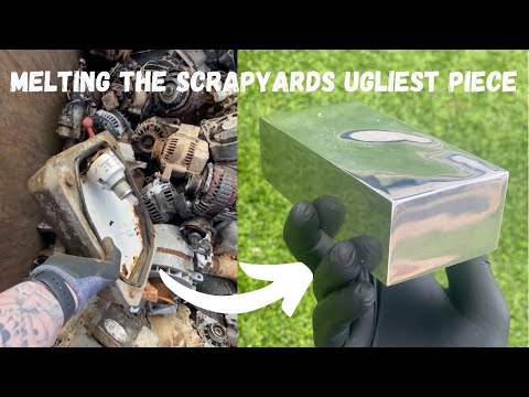 Scrap Yard Salvage - Triple Metal Melt - Trash To Treasure - ASMR Metal Melting - BigStackD Casting