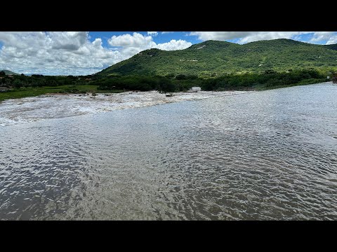 A espera acabou | primeira sangria do açude de encanto Rn @ValdeiltonDivulgacoes