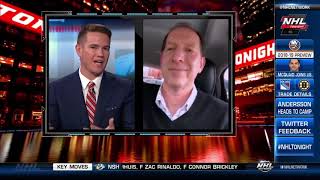 NHL Tonight:  Arthur Staple  reacts to Lamoriello`s comments on Tavares  Sep 12,  2018