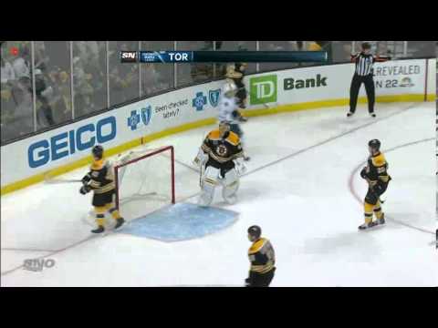 Bozak 1-1 Goal - Maple Leafs @ Bruins (Jan 14, 2014)