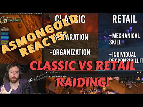 Classic Raiding VS. Retail Raiding: What's the difference?? (Asmongold Reacts Ft. McConnellRet)